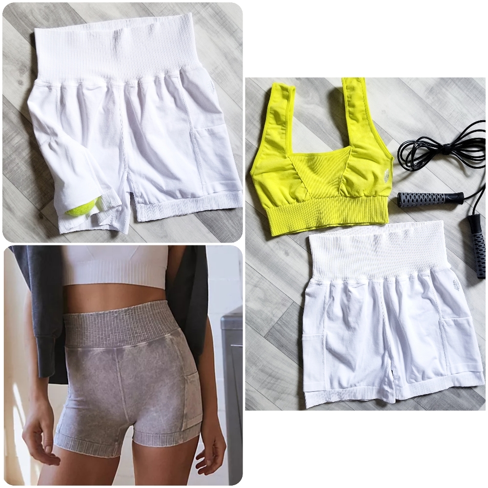 NWOT Good Karma Tennis Shorts in White Sold Out Style on FP!